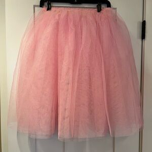 Elegant Pink Tulle Skirt